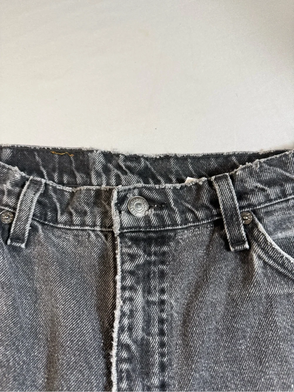 VTG Levi’s 550 Orange Tab‎ USA Faded Black Jeans 34x36 fit 32x34 Grunge